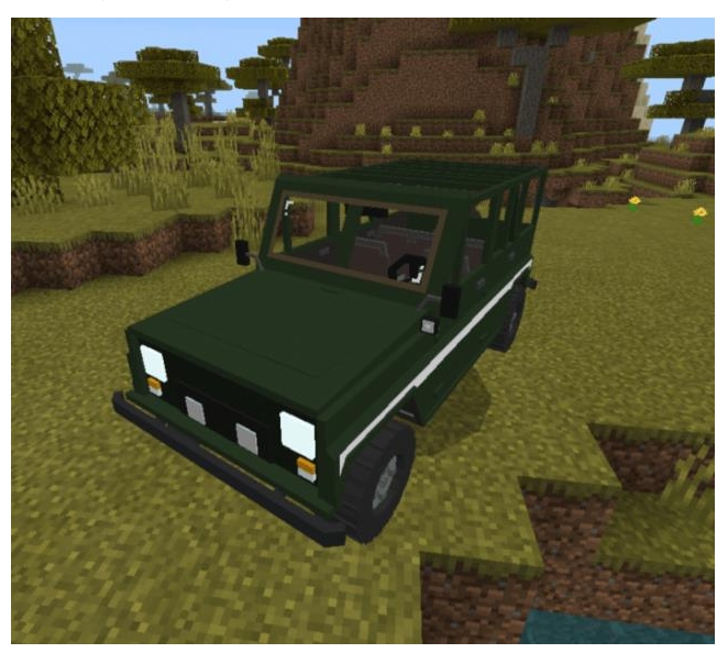 Мод транспорта из PUBG Vehicles в Minecraft